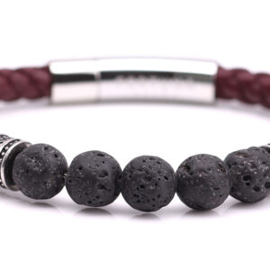 Leren armband Italia Palermo Fortuna Beads
